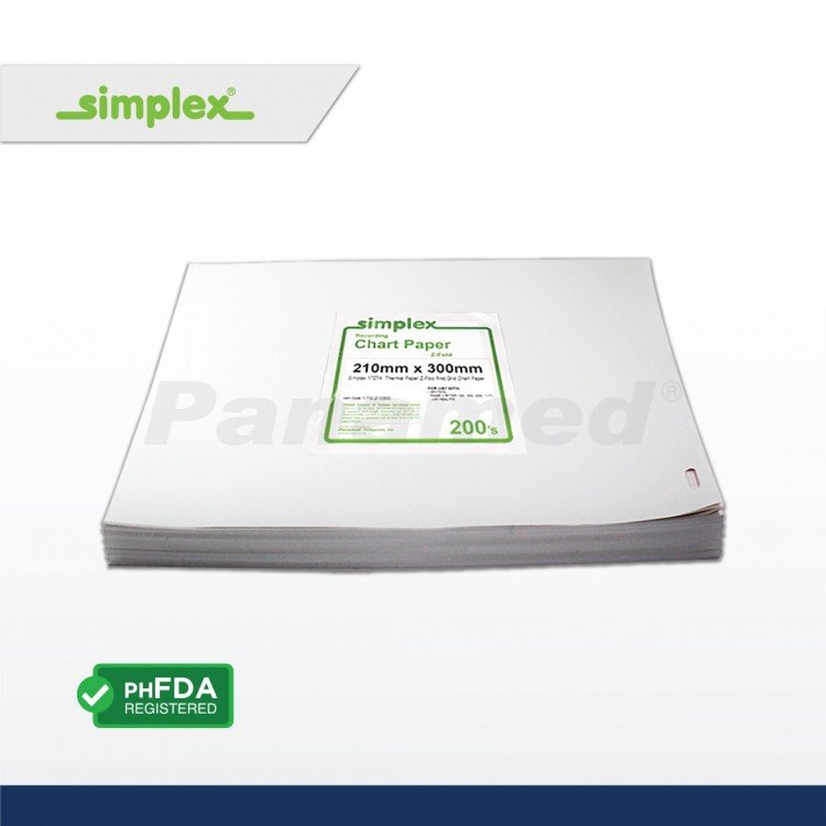 Simplex Thermal Print Paper 210mm x 300mm (sold per pack of 200s)